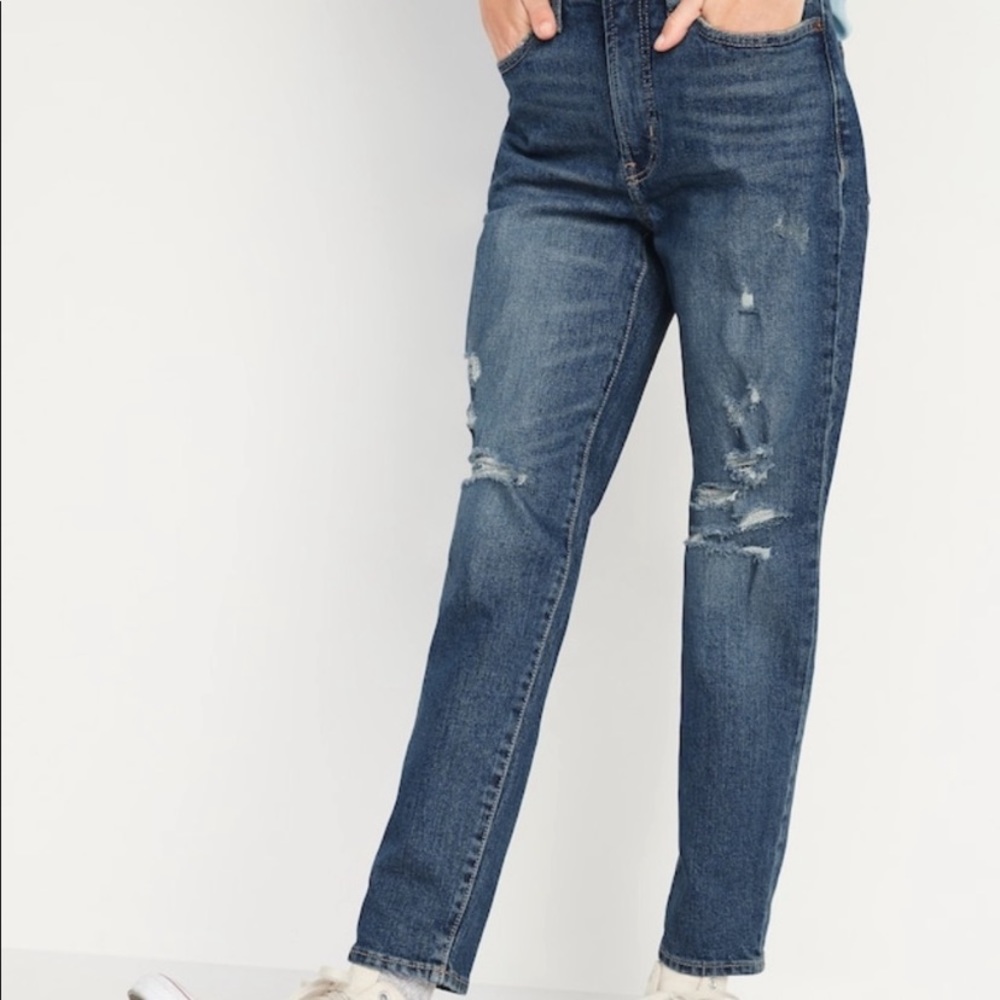 ON High Rise Distressed The O.G. Mom Jeans EUC
